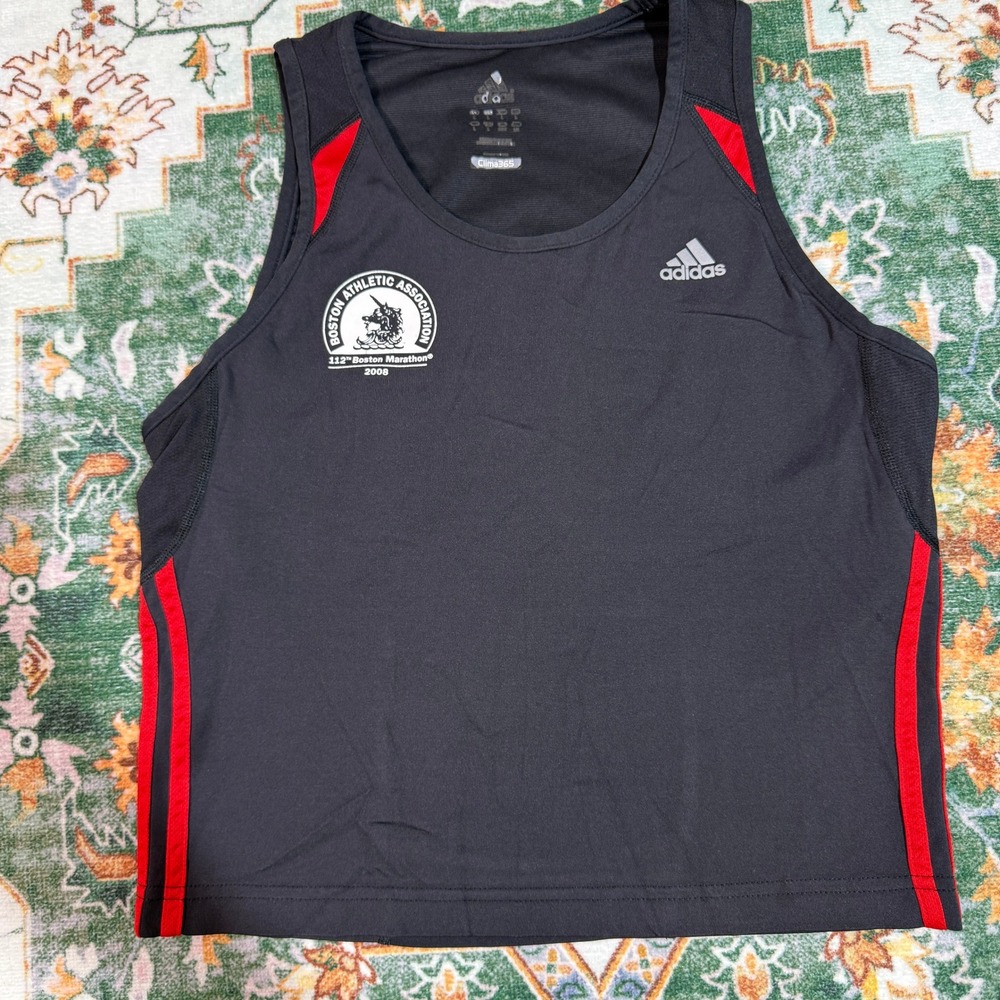 Adidas‎ Boston Marathon 2012 Athletic Tank Top Racerback ClimaCool Womens